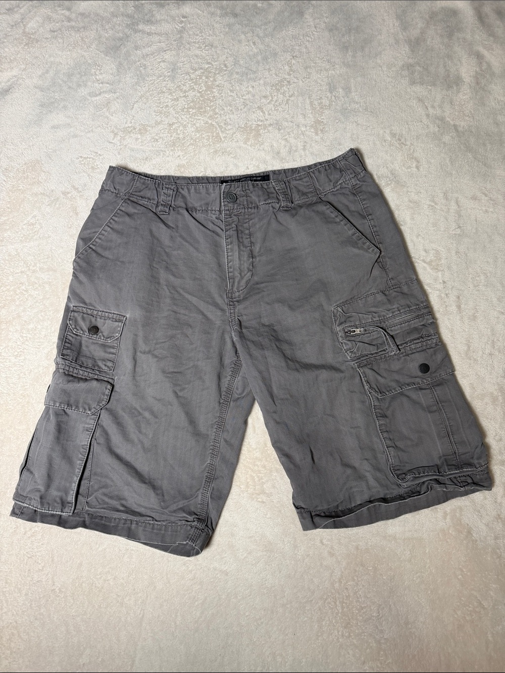 Old Navy Surplus Company Gray Cargo Shorts Mens W32 Vintage Fall ‘08 Utility Y2K - Picture 3 of 16